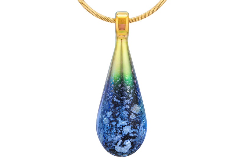 black opal with cremation ash